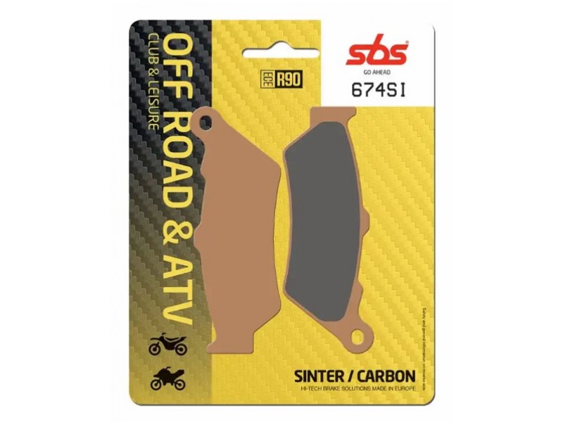 Гальмівні колодки SBS Sport Brake Pads, Sinter/Carbon 674SI